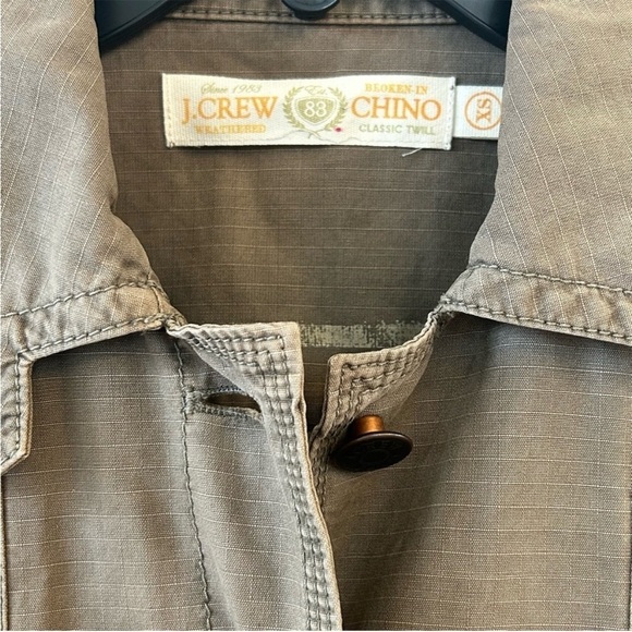 J Crew Military Style Summer Spring Fall Heritage Chino Belted Jacket - Picture 9 of 10